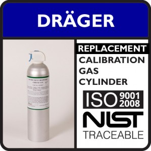Draeger 4594635 Replacement - 100 PPM Carbon Monoxide, 50% LEL Methane, 17% Oxygen, Balance Nitrogen (Bump Gas)