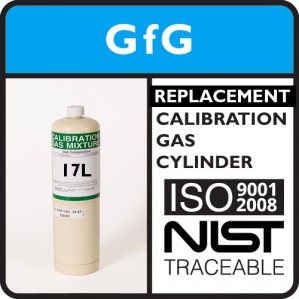 GfG 7800-004 Replacement Calibration Gas - 200 PPM Carbon Monoxide (17 Liter)