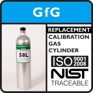 GfG 7800-006 Replacement Zero Air - 20.9% Oxygen (58 Liter)