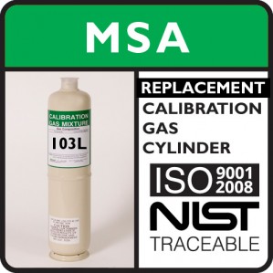 MSA 801049 Replacement Calibration Gas - 6.6% by volume Methane (103 Liter)
