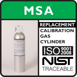 MSA 814979 Replacement Calibration Gas - 35 PPM Hydrogen Sulfide (Bump Gas)