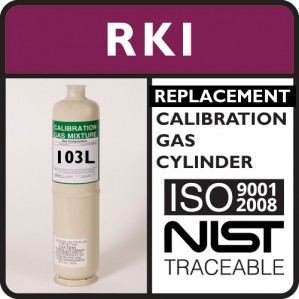 RKI Instruments 81-0010RK-03 Replacement Calibration Gas - 10% LEL Methane (103 Liter)