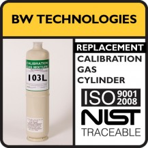 BW Technologies Replacement Zero Air - 20.9% Oxygen (103 Liter)