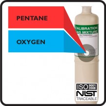 Pentane, Oxygen, Calibration Gas Mix