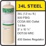 0.5 PPM Carbon Monoxide Calibration Gas in Air - 34L