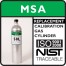 MSA 10058034 Replacement Gas for Solaris - 10 PPM Nitrogen Dioxide, 60 PPM Carbon Monoxide, 2.5% Methane, 15% Oxygen, Balance Nitrogen (58L)