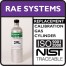 RAE Systems Replacement - 25 PPM Hydrogen Sulfide, 50 PPM Carbon Monoxide, 50% LEL Methane, 20.9% Oxygen (Air), Balance Nitrogen (29L)